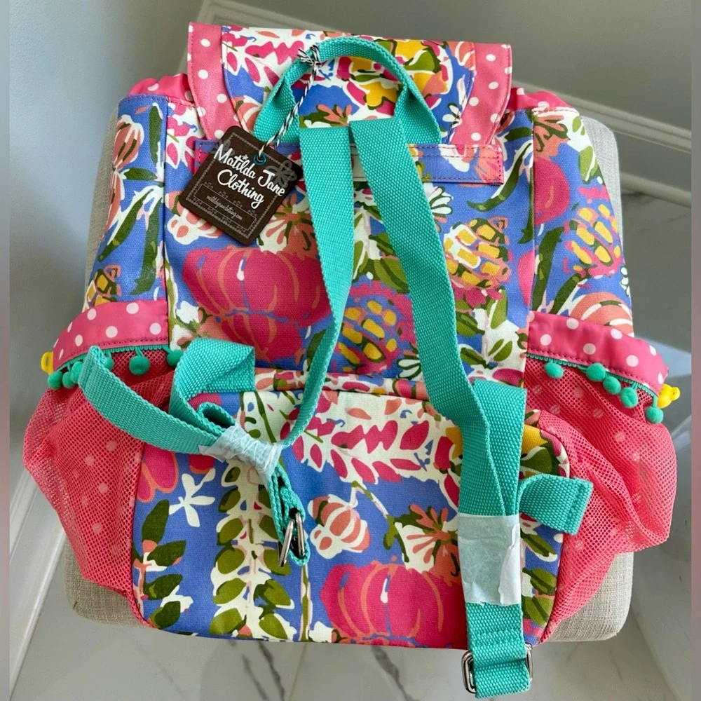 New! Matilda Jane Beach Day Swim Floral Kids Backpack